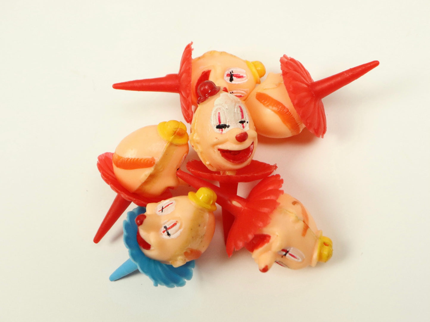 Wilton Clown Cake/Cupcake Toppers 14 Pieces, 1970s Vintage