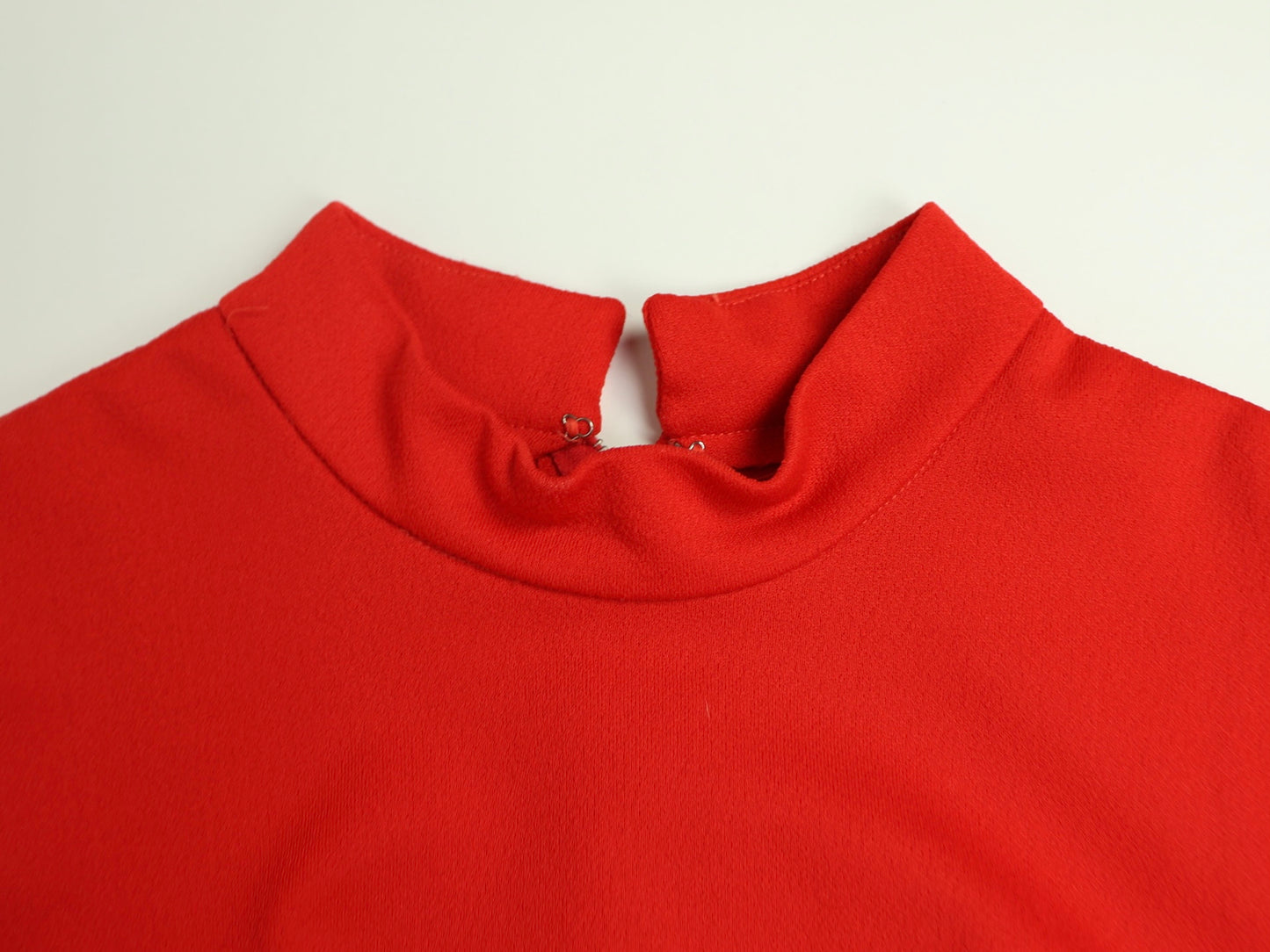 Long Red Party Dress, 1970s Vintage