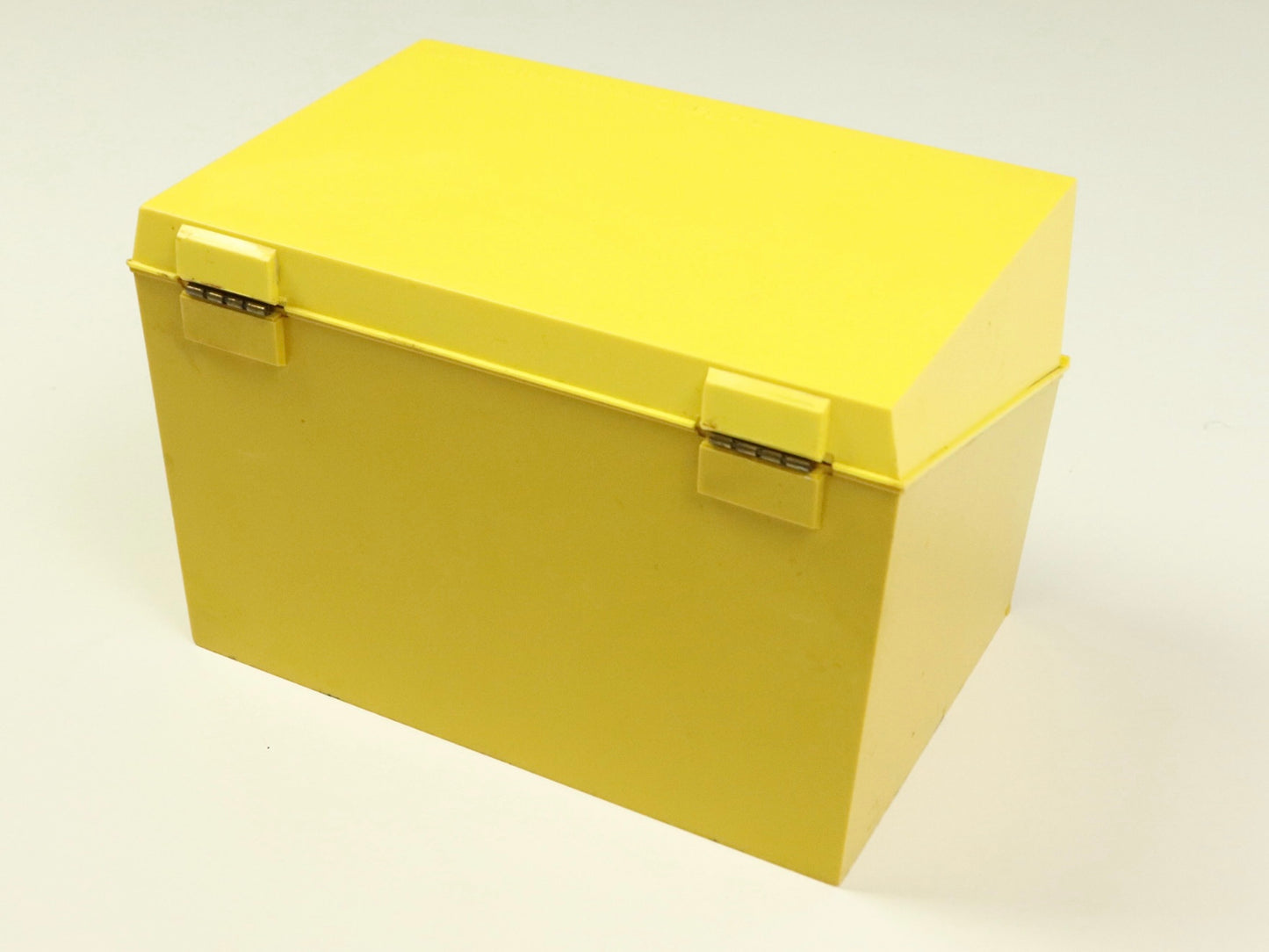 1971 Betty Crocker Recipe Card Library Box, Yellow, 1970s Vintage