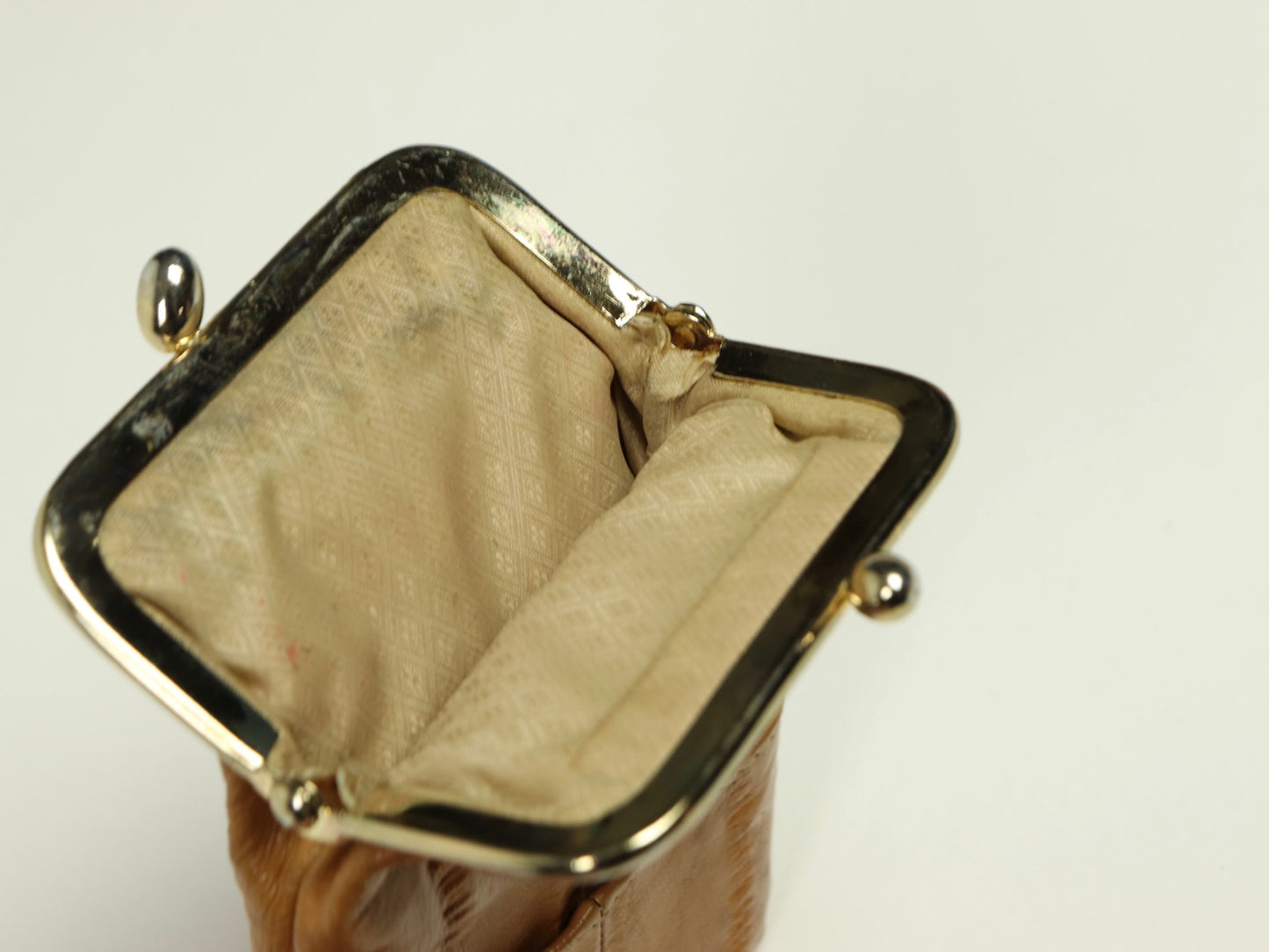 Brown Leather Cigarette Case, 1950s Vintage