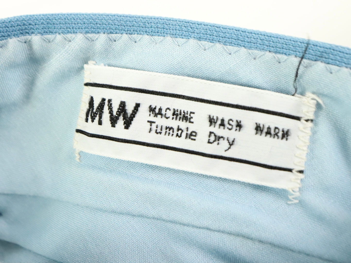 Blue Flared Leg Slacks, 1970s Vintage