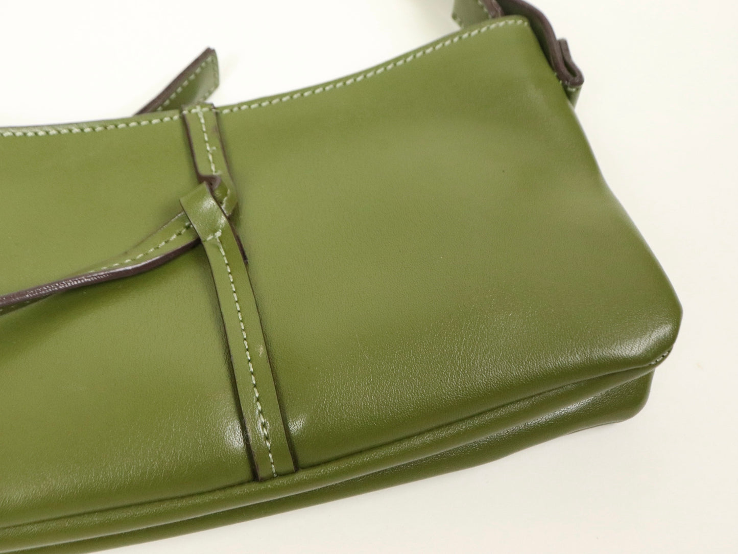 Olive Green Shoulder Bag, 2000s Vintage