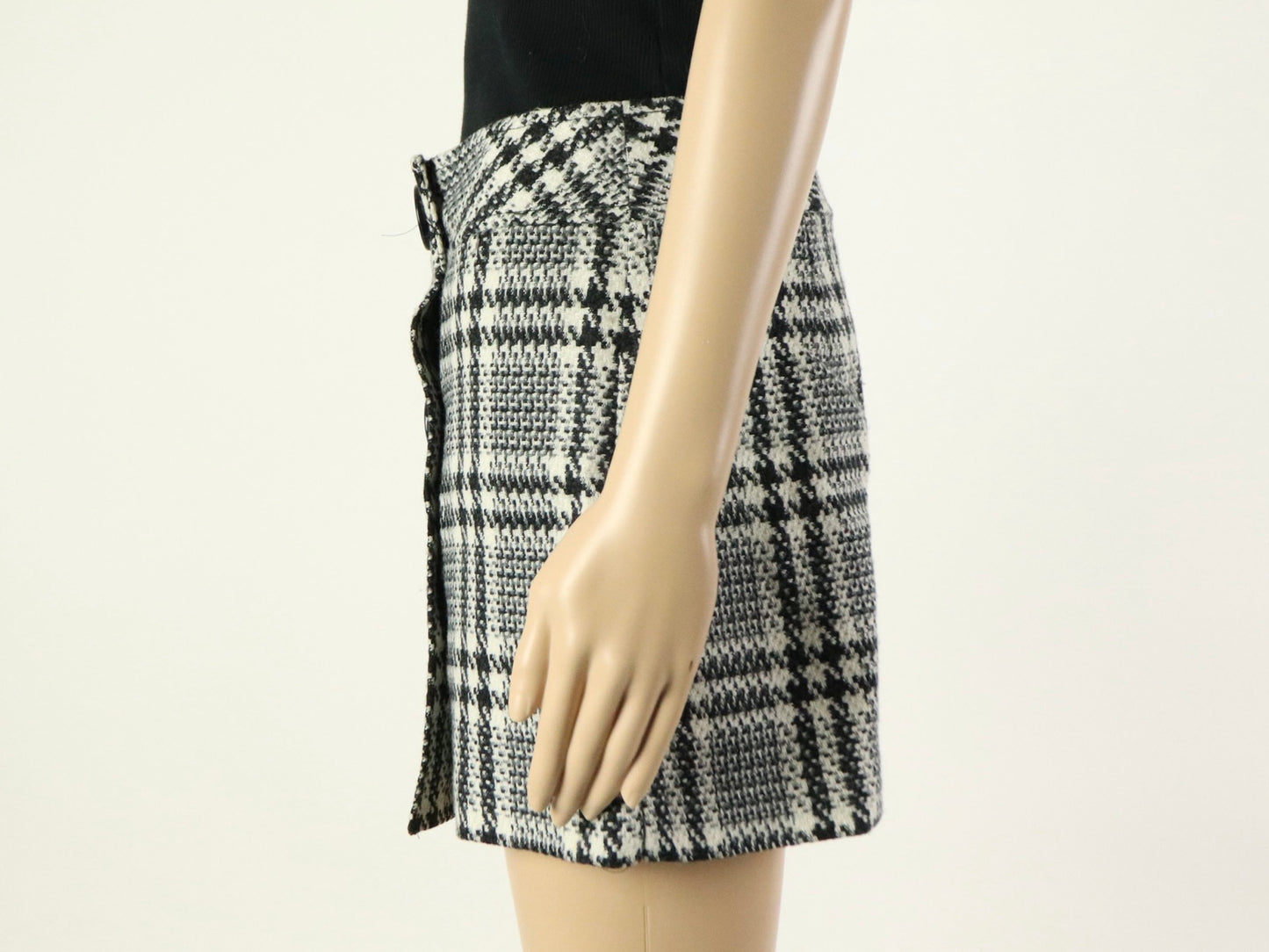 Gray Plaid Mini Skirt, EXPRESS, 2000s Vintage