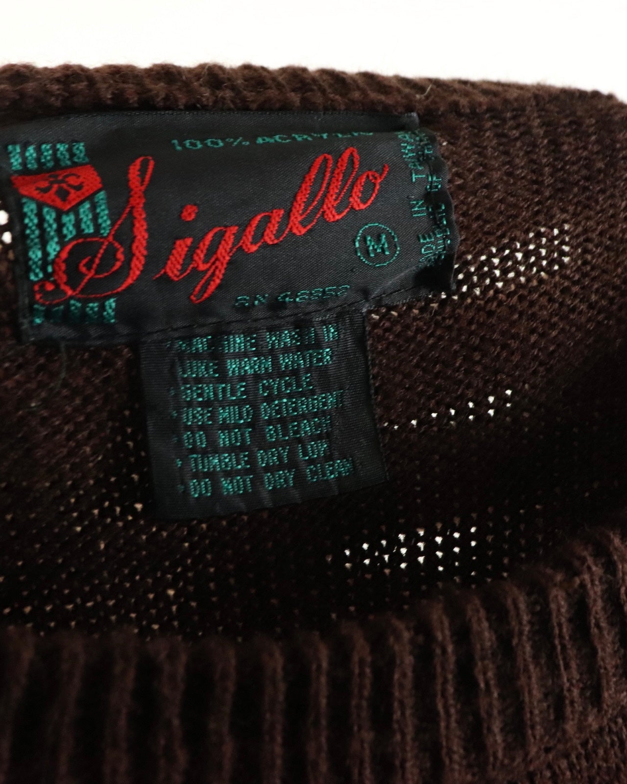 Brown Knit Sweater, 1970s Vintage