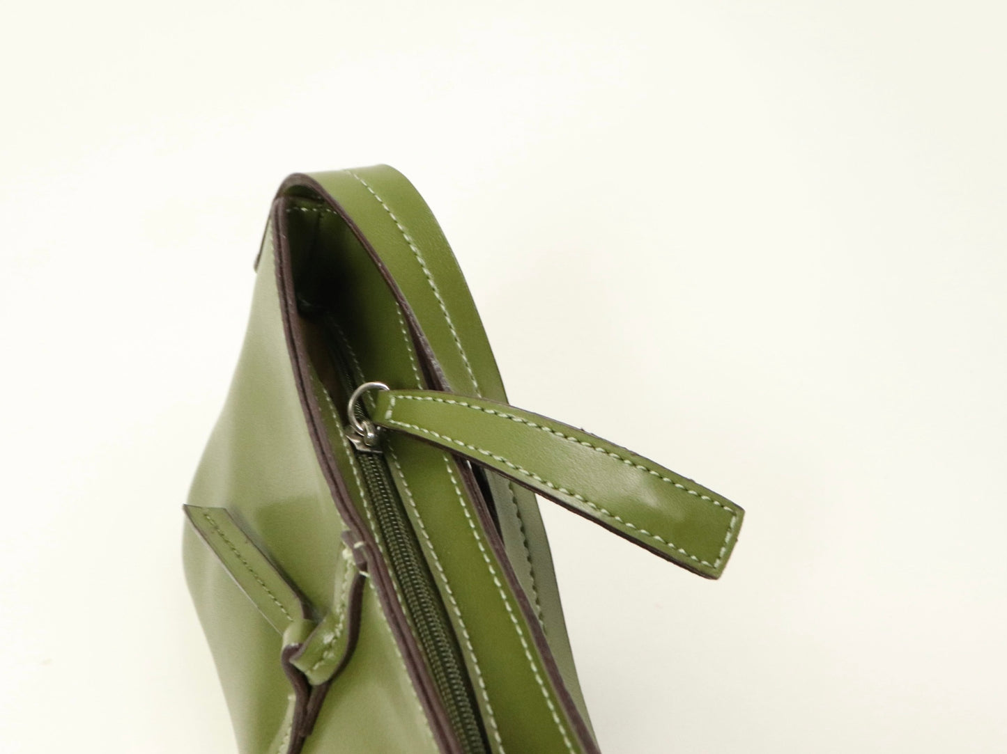 Olive Green Shoulder Bag, 2000s Vintage