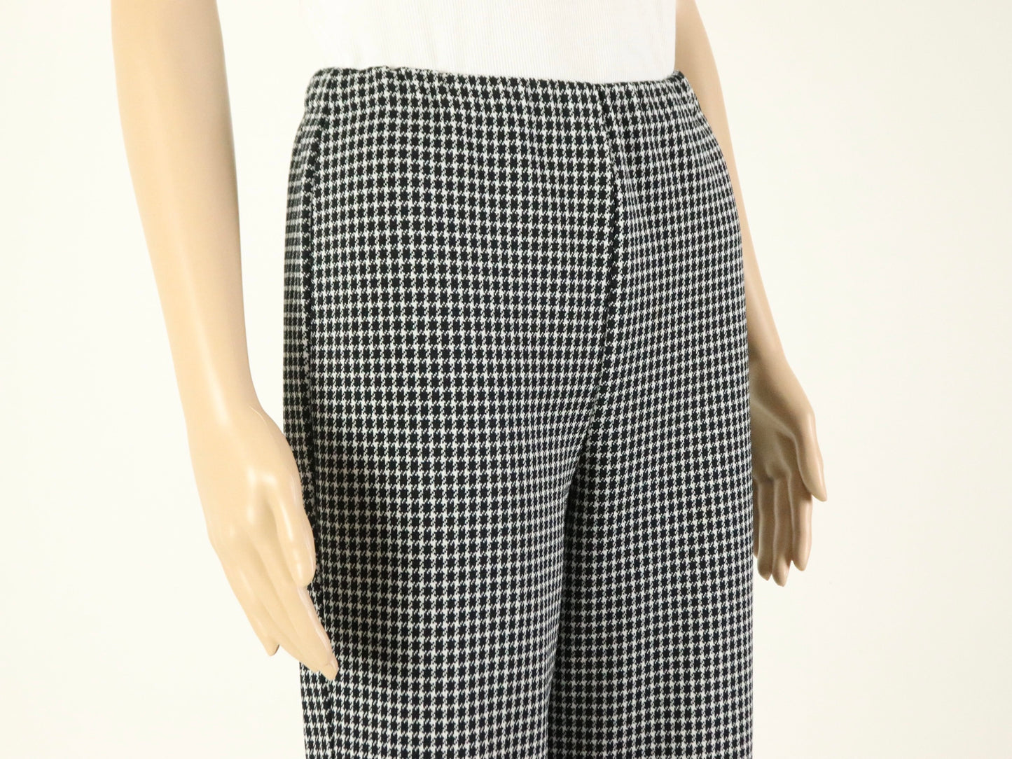 Gingham flare pants, 1970s vintage