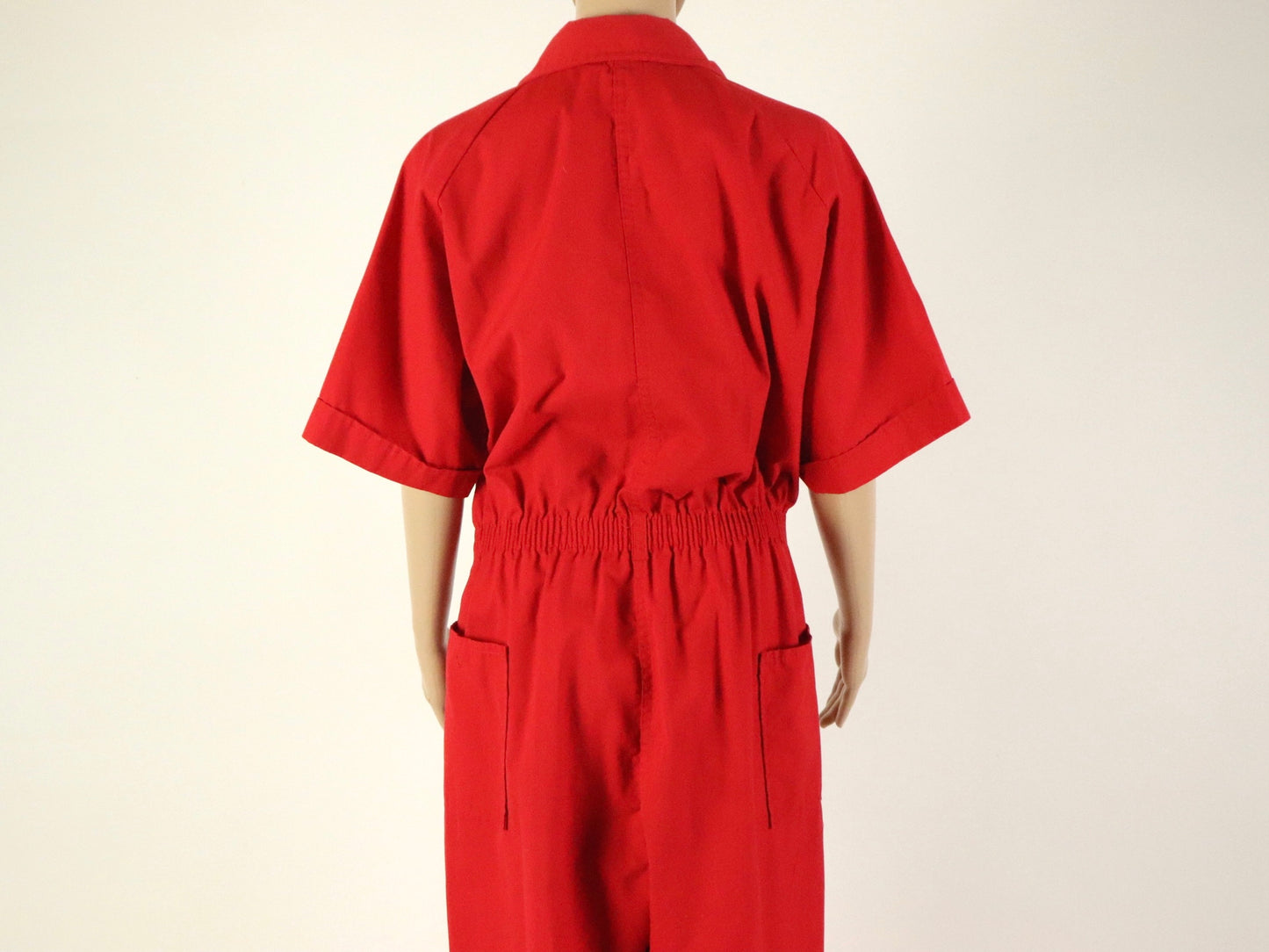 Red jumpsuit, Montgomery Ward, 1970s vintage