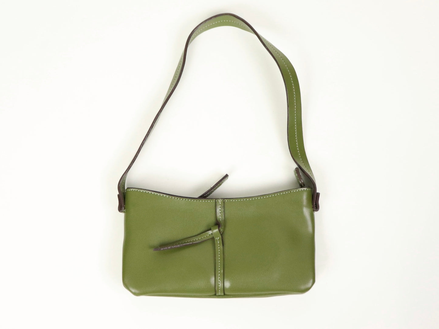 Olive Green Shoulder Bag, 2000s Vintage