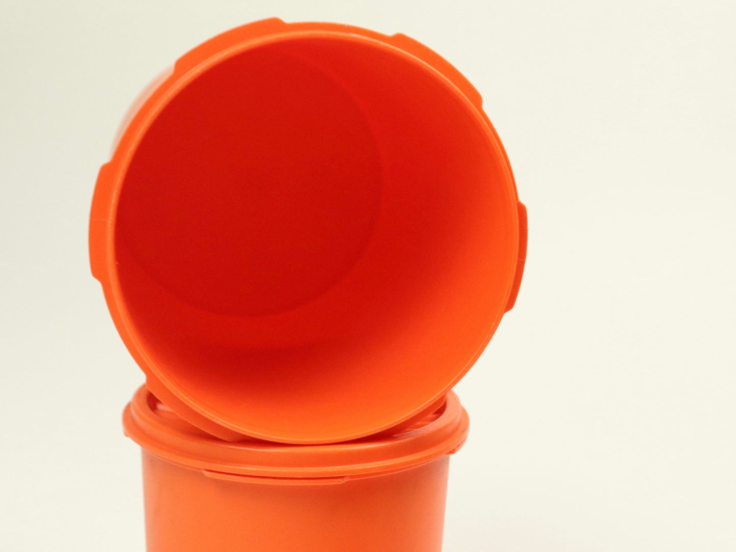 Tupperware Harvest Orange Canister Set With a Servalier Lid, 1970s vintage