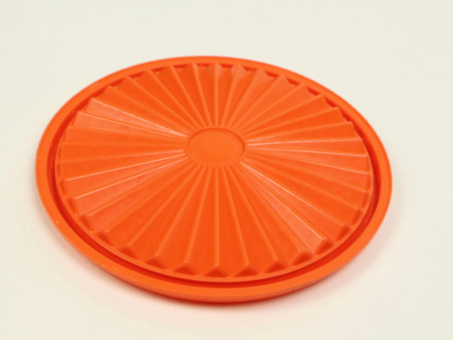 Tupperware Harvest Orange Canister Set With a Servalier Lid, 1970s vintage
