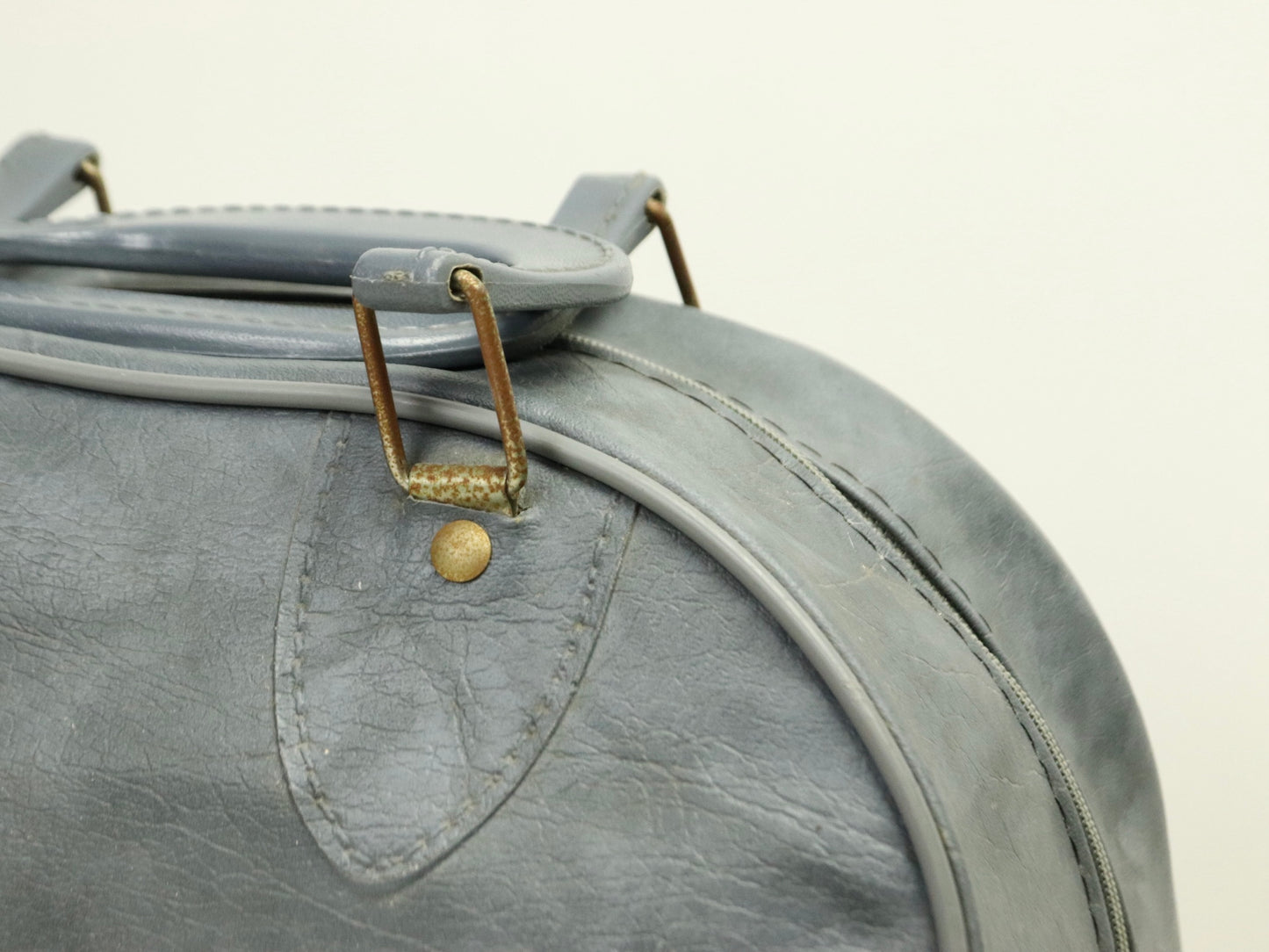 Don Carter One Ball Bowling Bag Gray with Red & Grey, 1970s Vintage