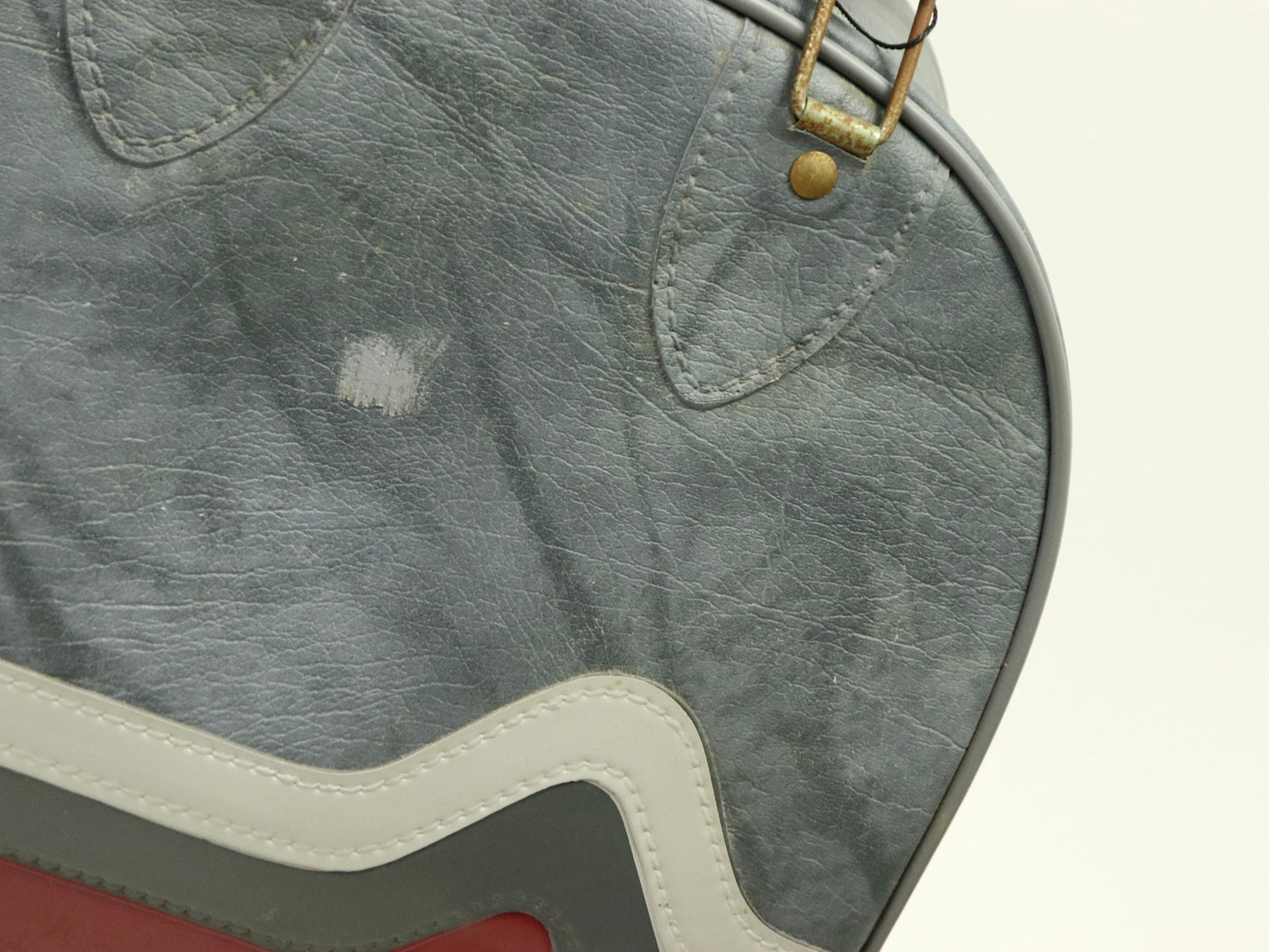 Don Carter One Ball Bowling Bag Gray with Red & Grey, 1970s Vintage