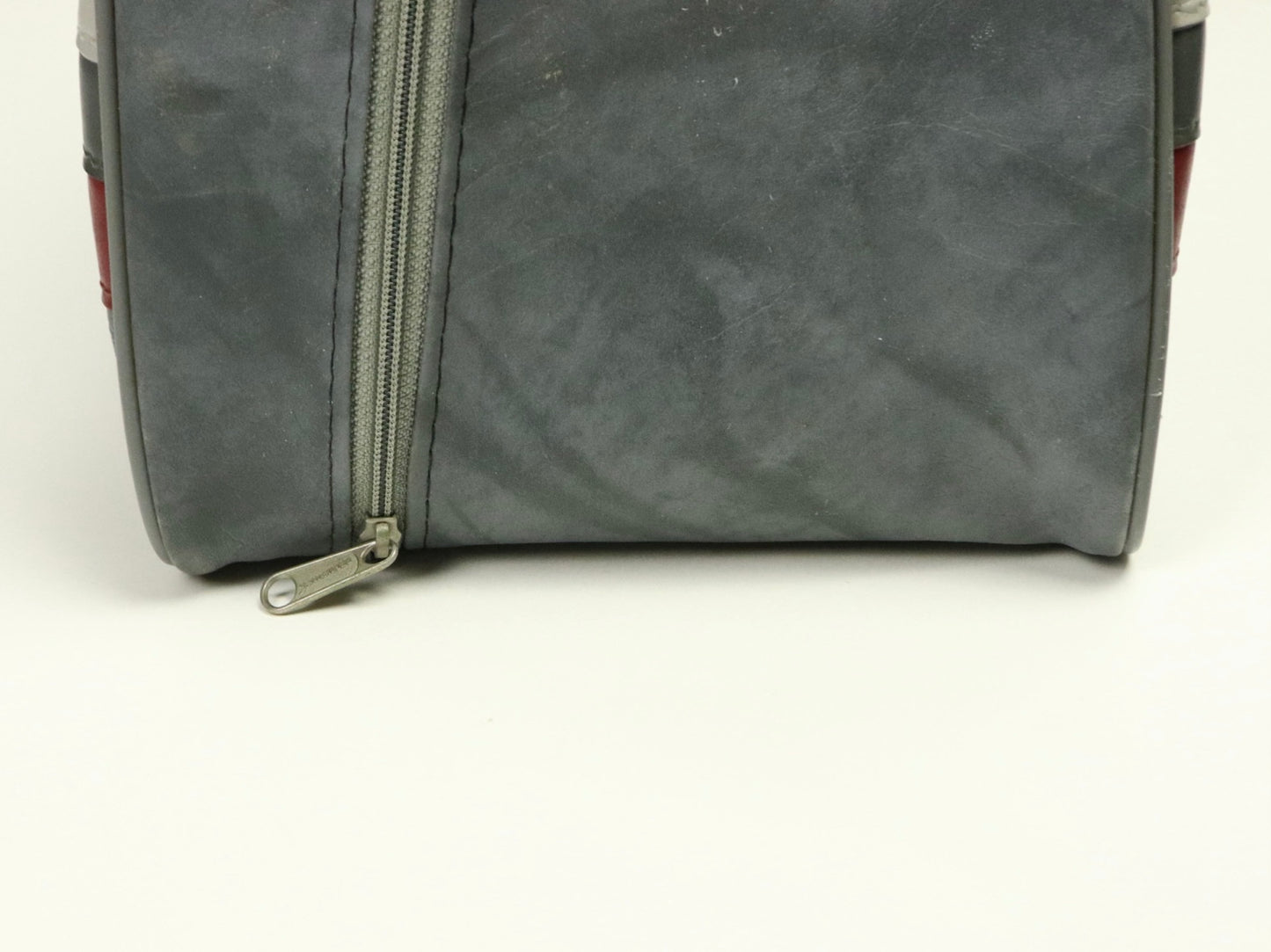 Don Carter One Ball Bowling Bag Gray with Red & Grey, 1970s Vintage