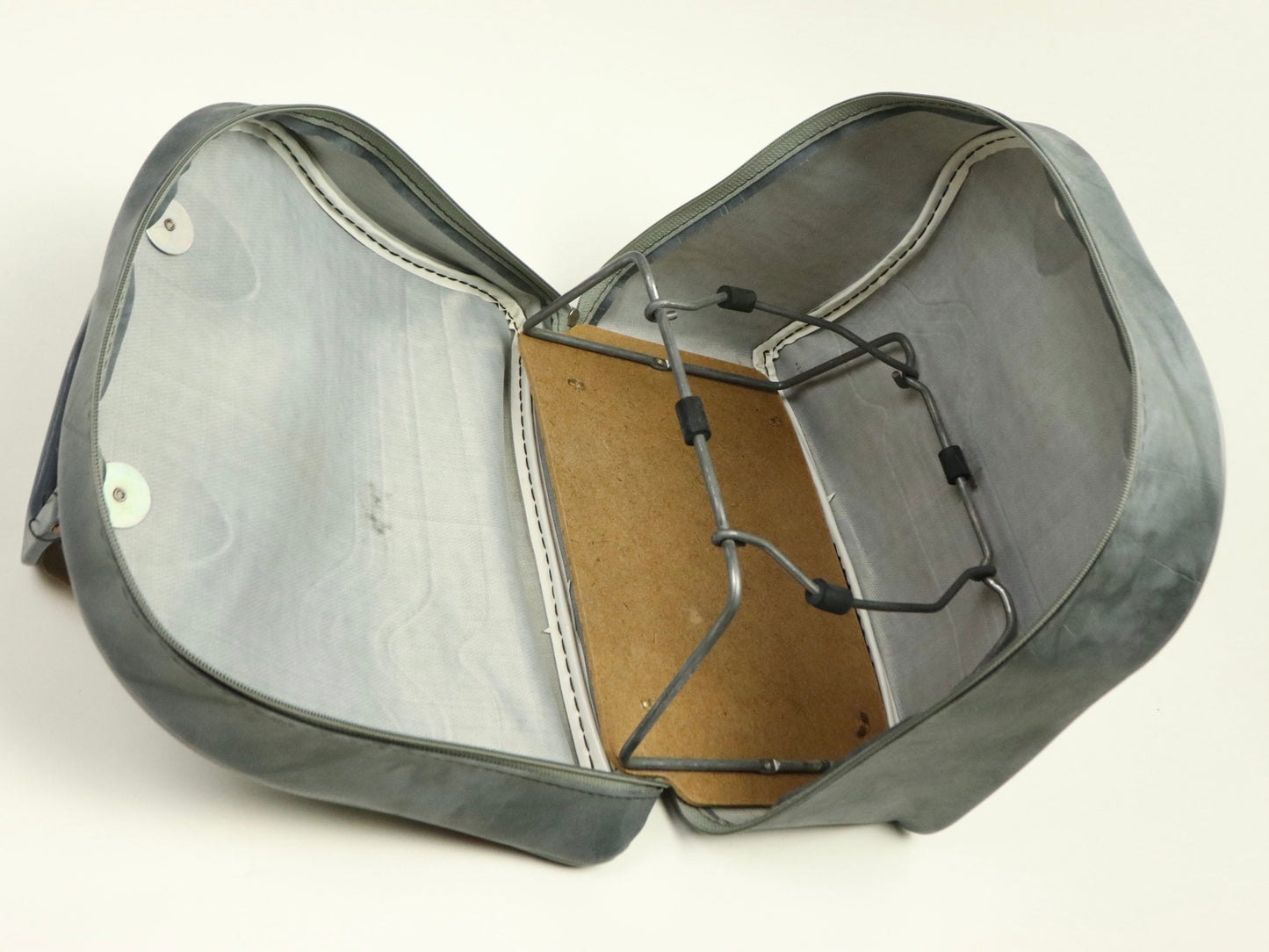 Don Carter One Ball Bowling Bag Gray with Red & Grey, 1970s Vintage