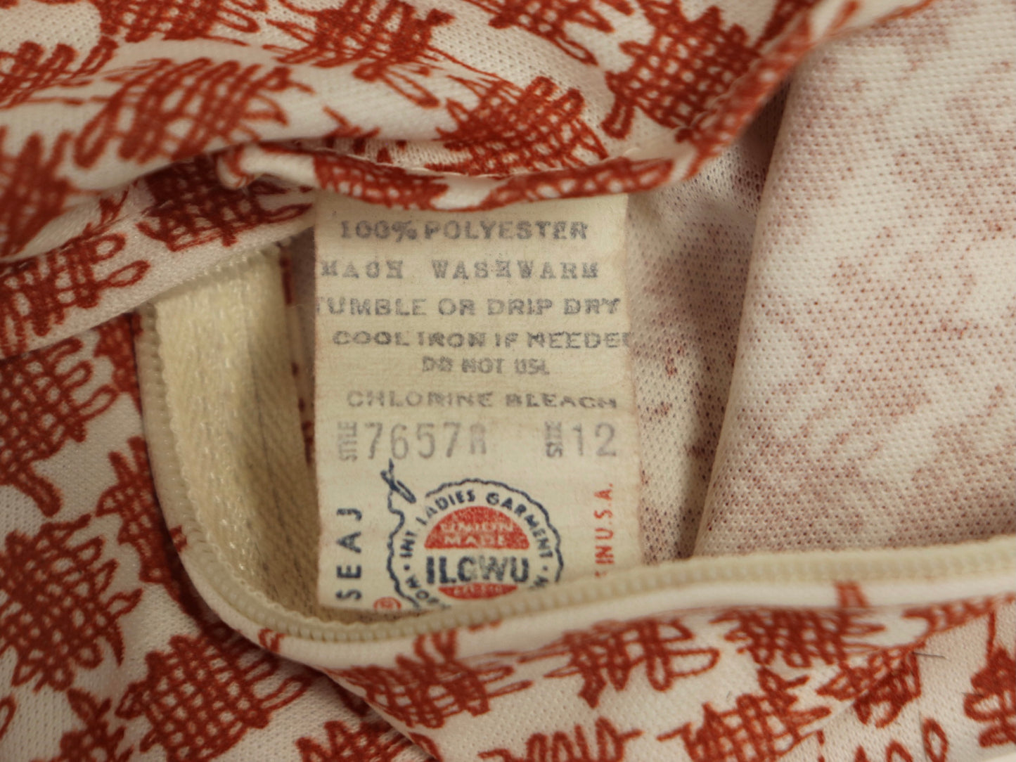 Pink Two Piece Dress and jacket set, 1970s vintage