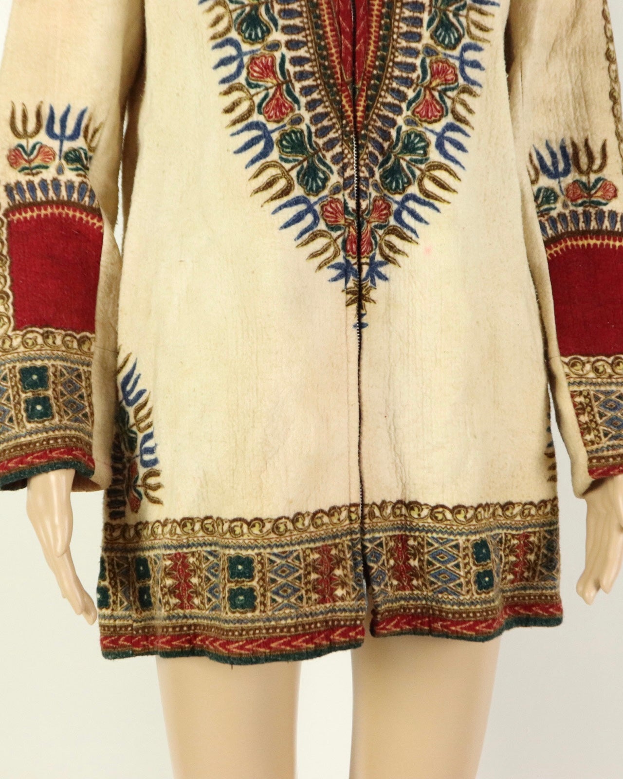 Tan Brushed Cotton hooded Jacket, 1970s Vintage