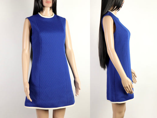 Blue Shift Mini Dress, 1960s vintage