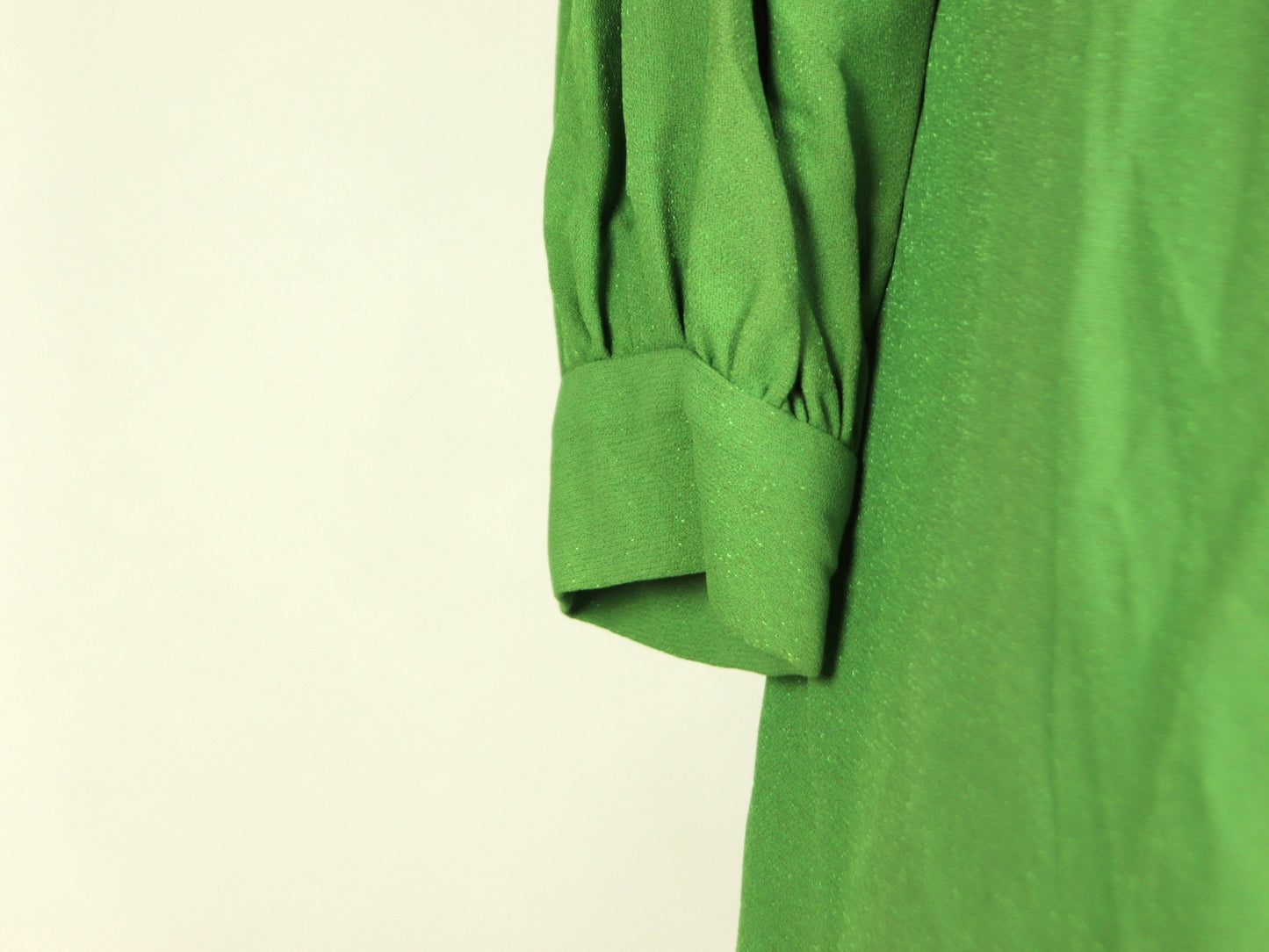 Green Long Sleeve Dress, 1960s Vintage