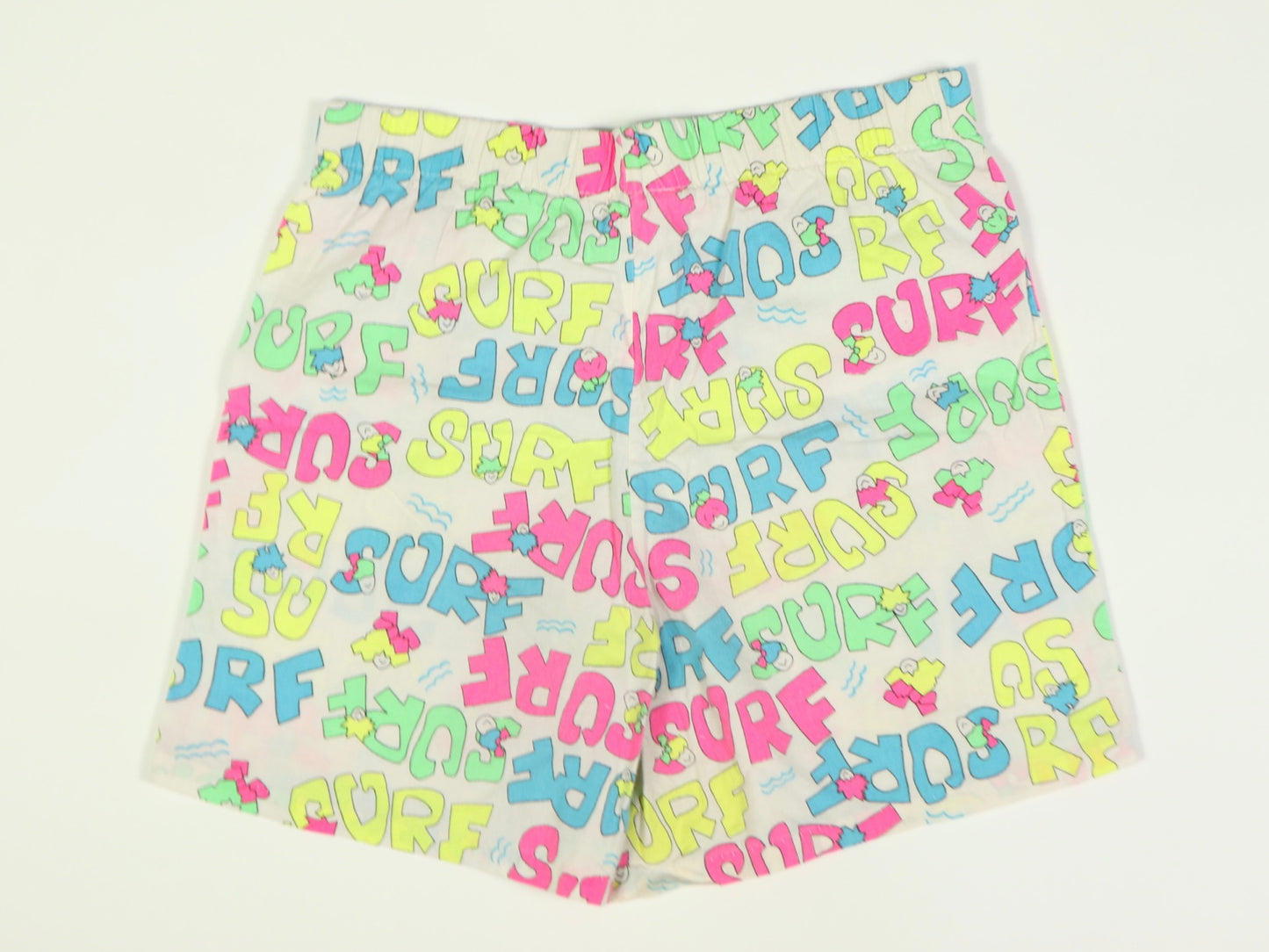 Neon Surft Shorts, 1980s Vintage