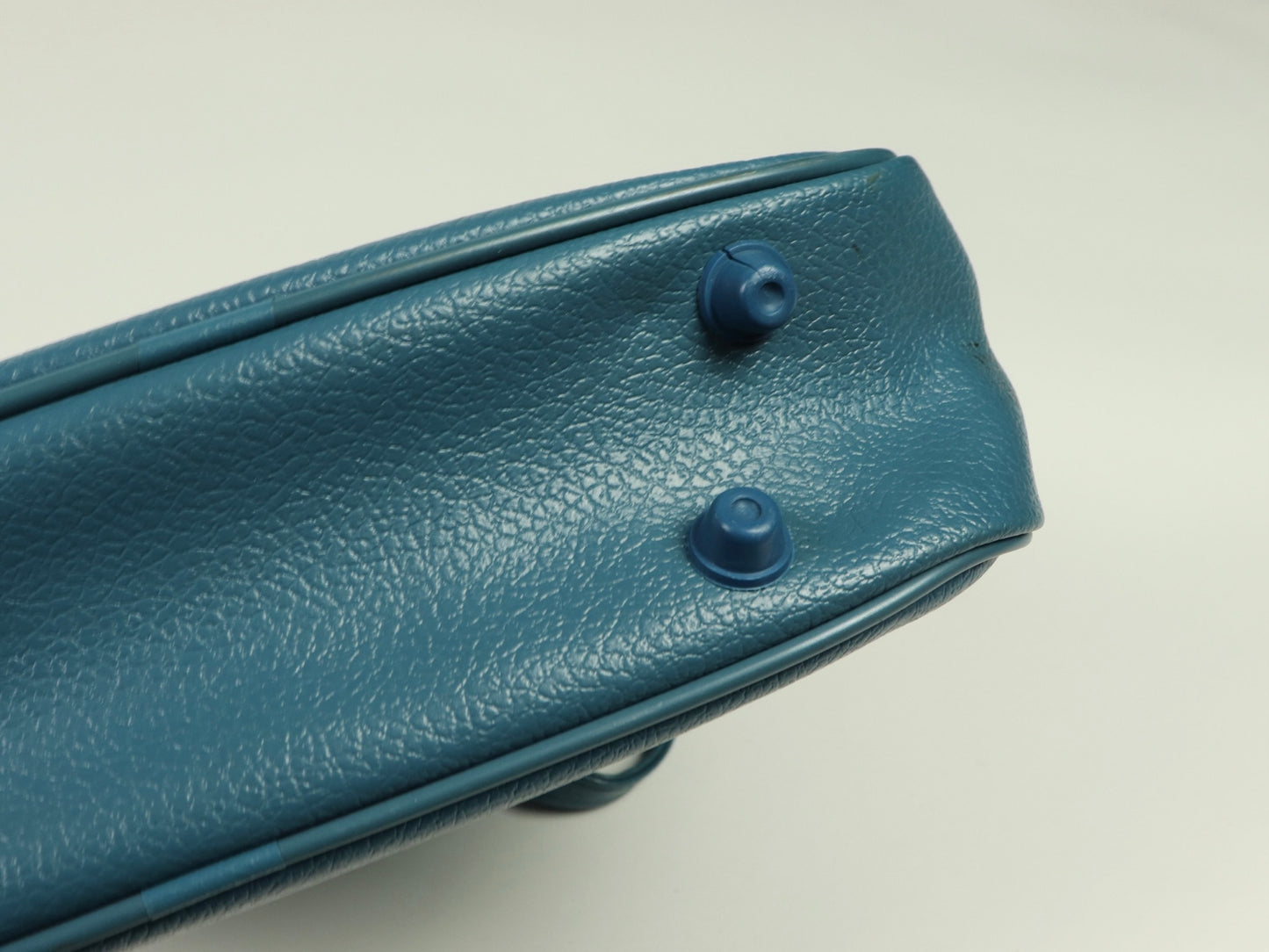 Blue Small Luggage Carry On Bag, 1970s Vintage