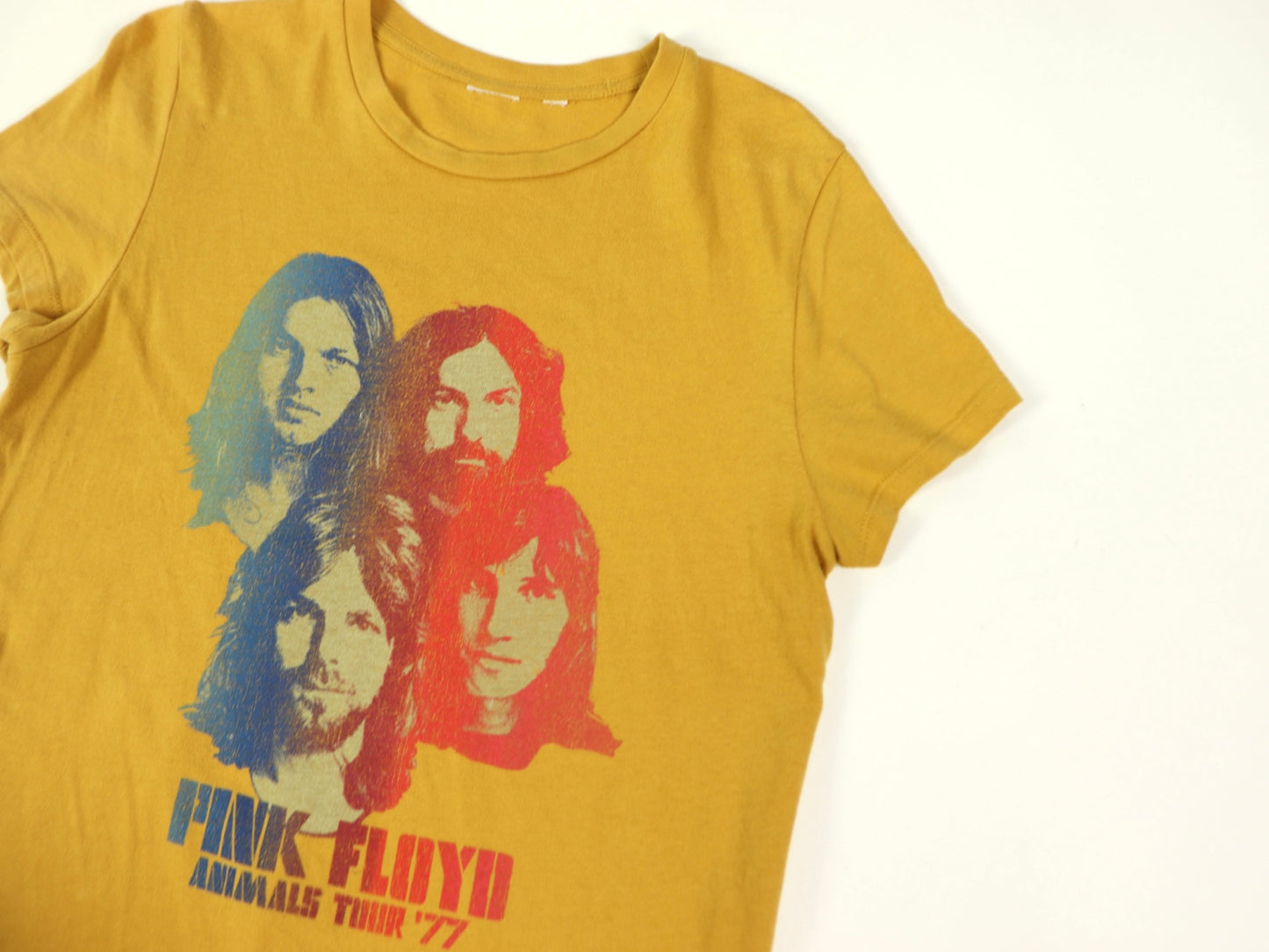 Yellow Pink Floyd T-shirt, Vintage Reprint