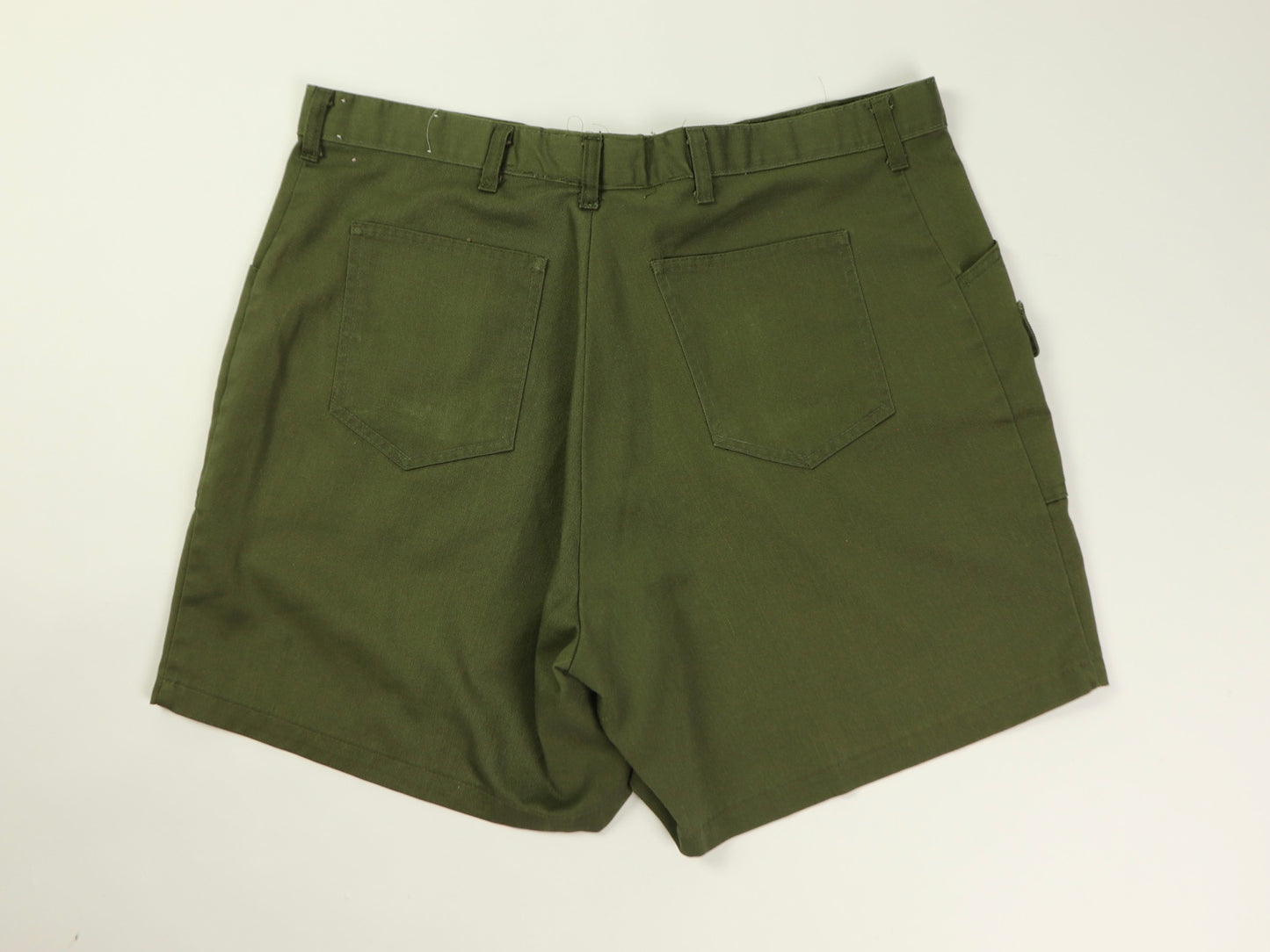 Army Green Men’s Shorts, Official Boys Scouts Uniform, 1970s Vintage