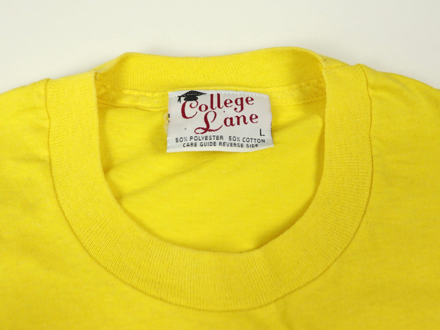 Yellow Outdoor World T-shirt, 1980s Vintage