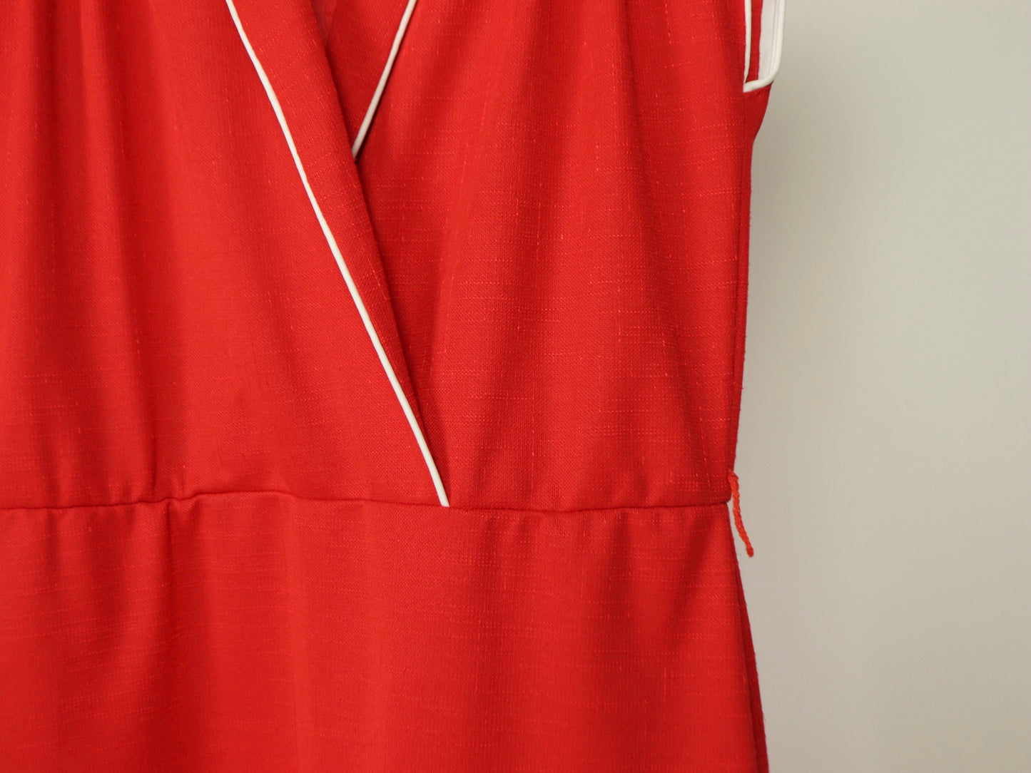 Red Sleeveless Midi Dress, Flutterbye, 1960s Vintage