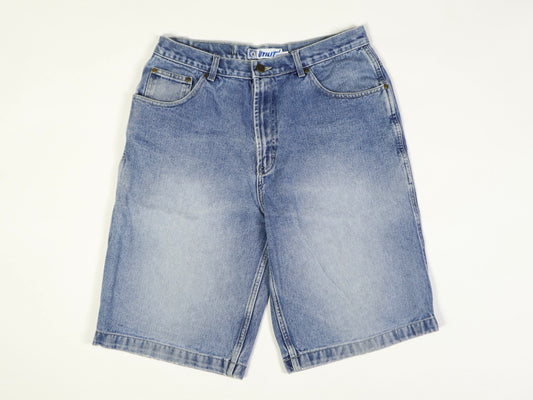 UTILITY Knee Length Denim Shorts, 1990s Vintage