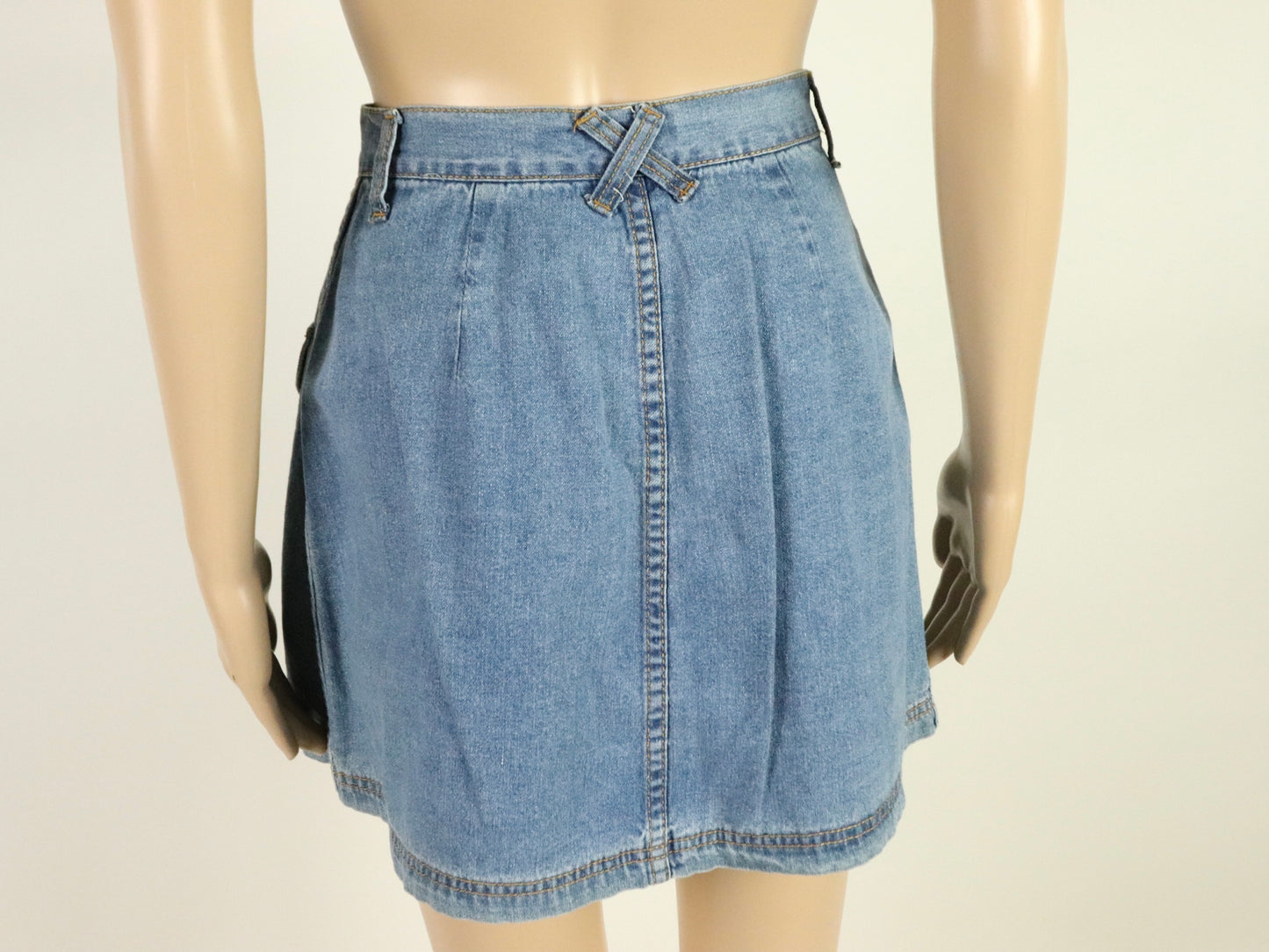 Denim Mini Skirt, 1990s Vintage