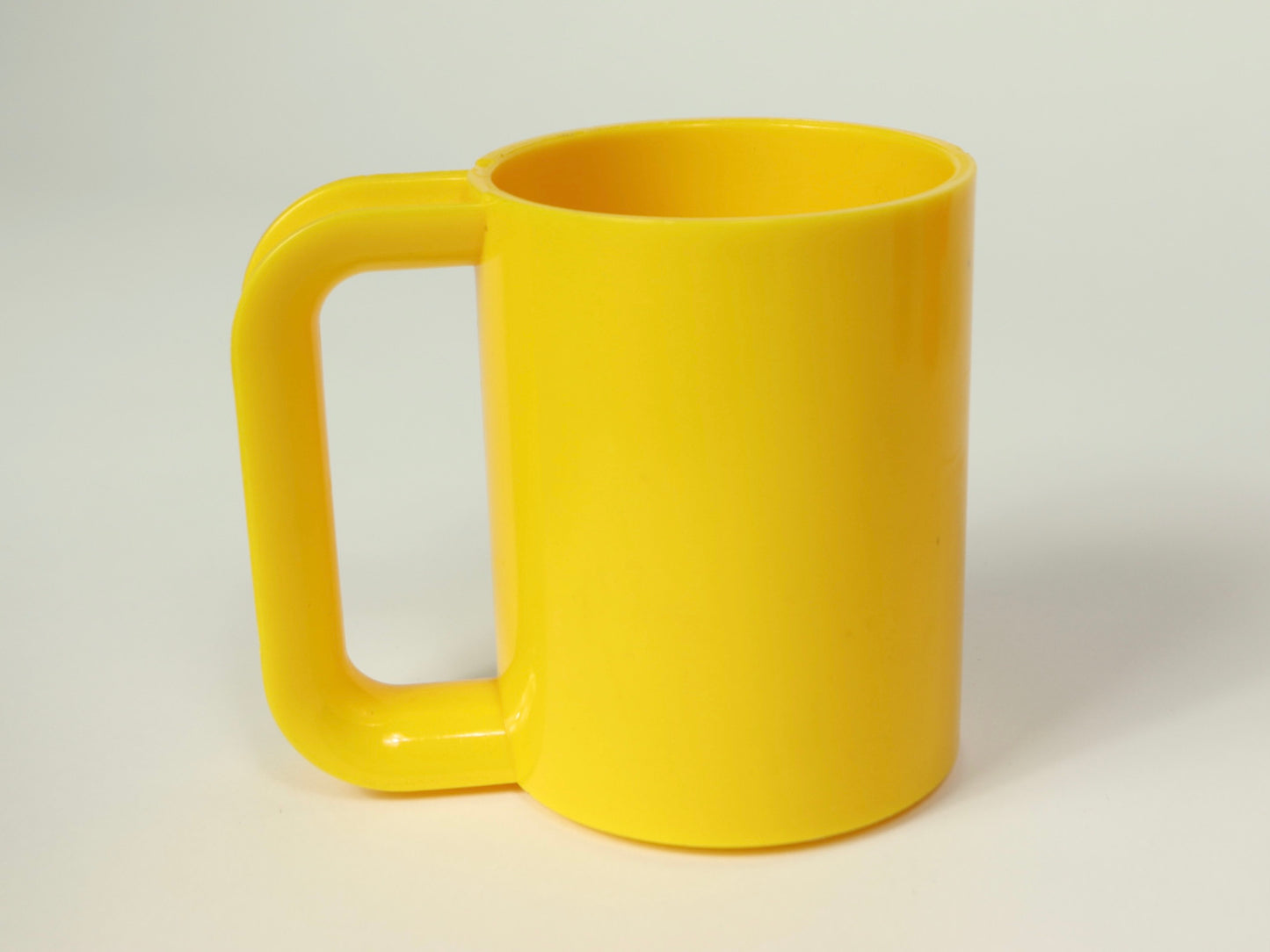 Yellow And Orange Retro Plastic Cup Set, 1970s Vintage