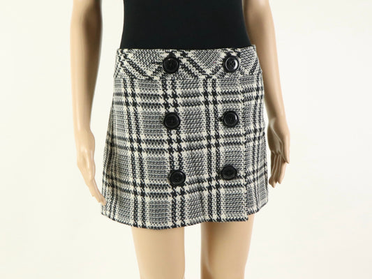 Gray Plaid Mini Skirt, EXPRESS, 2000s Vintage