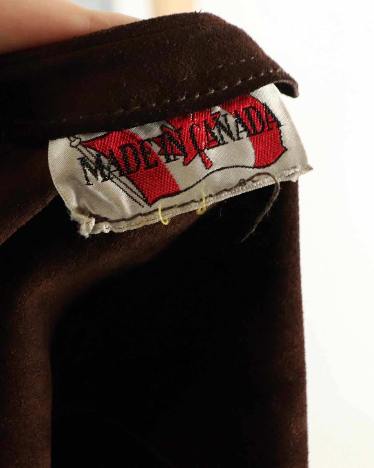 Brown Suede Embroidered Poncho, 1970s Vintage