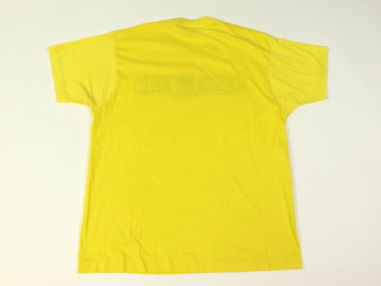 Yellow Outdoor World T-shirt, 1980s Vintage