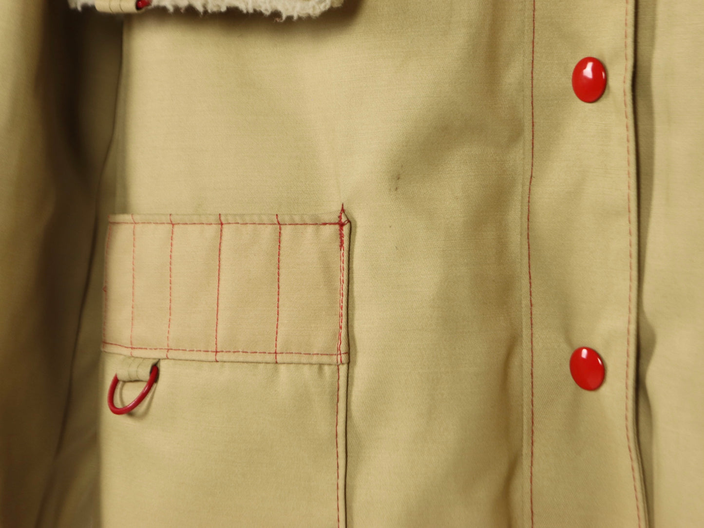 Long Khaki Winter Coat, 1970s Vintage