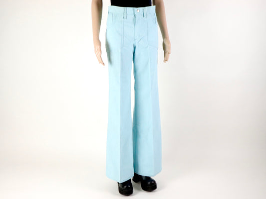 Light Blue Wrangler Flare Jeans, 1970s Vintage