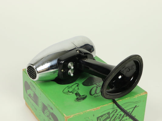 Oster Airjet Space Age Hair Dryer in Original Box, 1950s Vintage