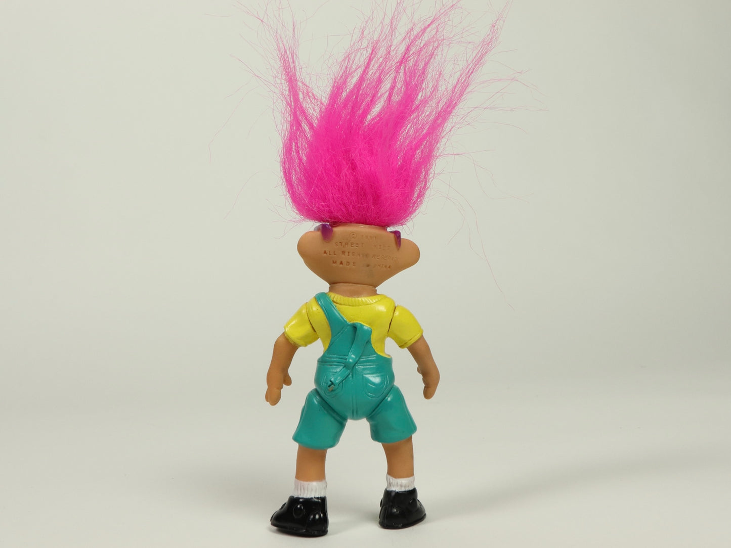 Pink Haired Street Kids Troll Doll, 1990s Vintage