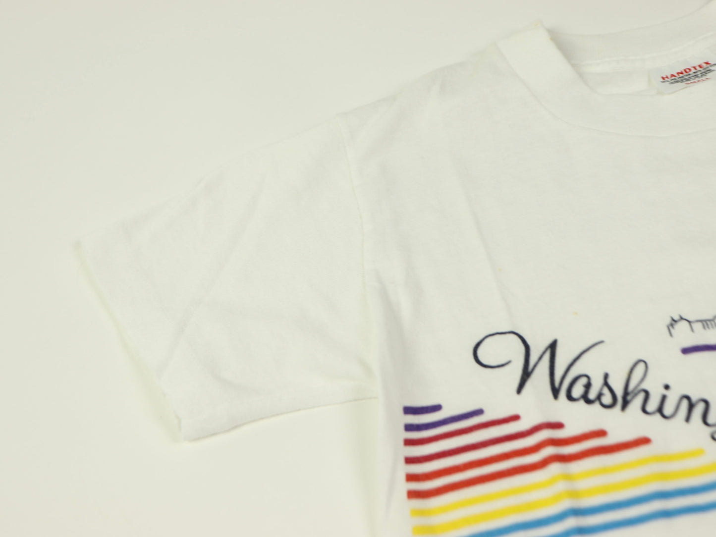 White Washington D.C. T-shirt, 1980s Vintage