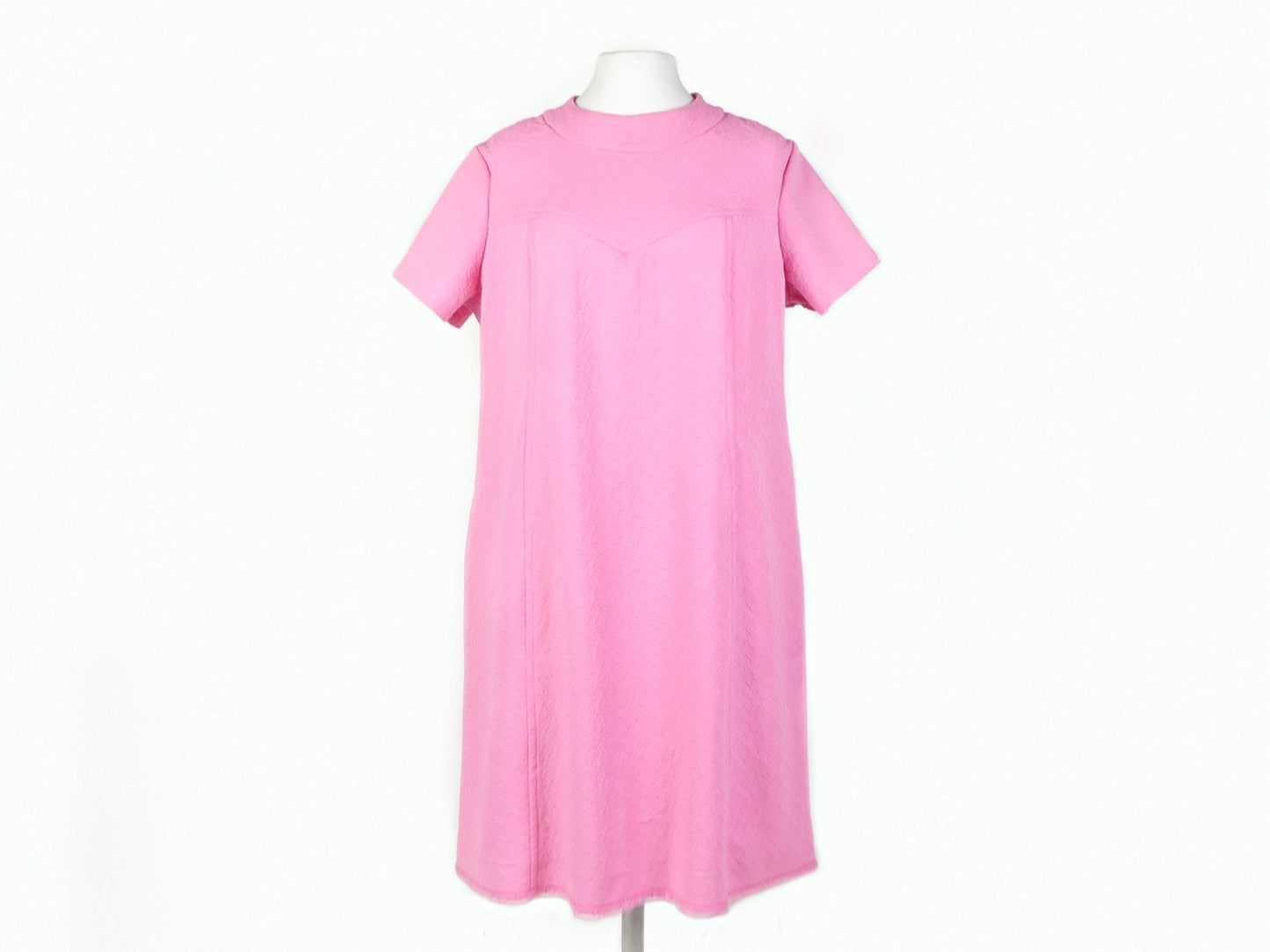 Pink Short Sleeve Dress, 1970s Vintage