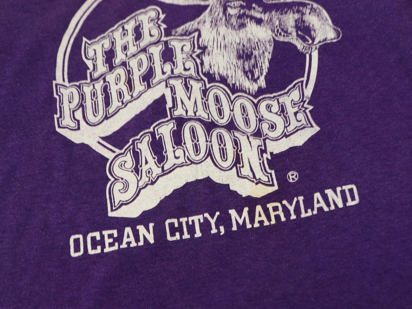 Purple Moose Saloon T-shirt, 1980s Vintage