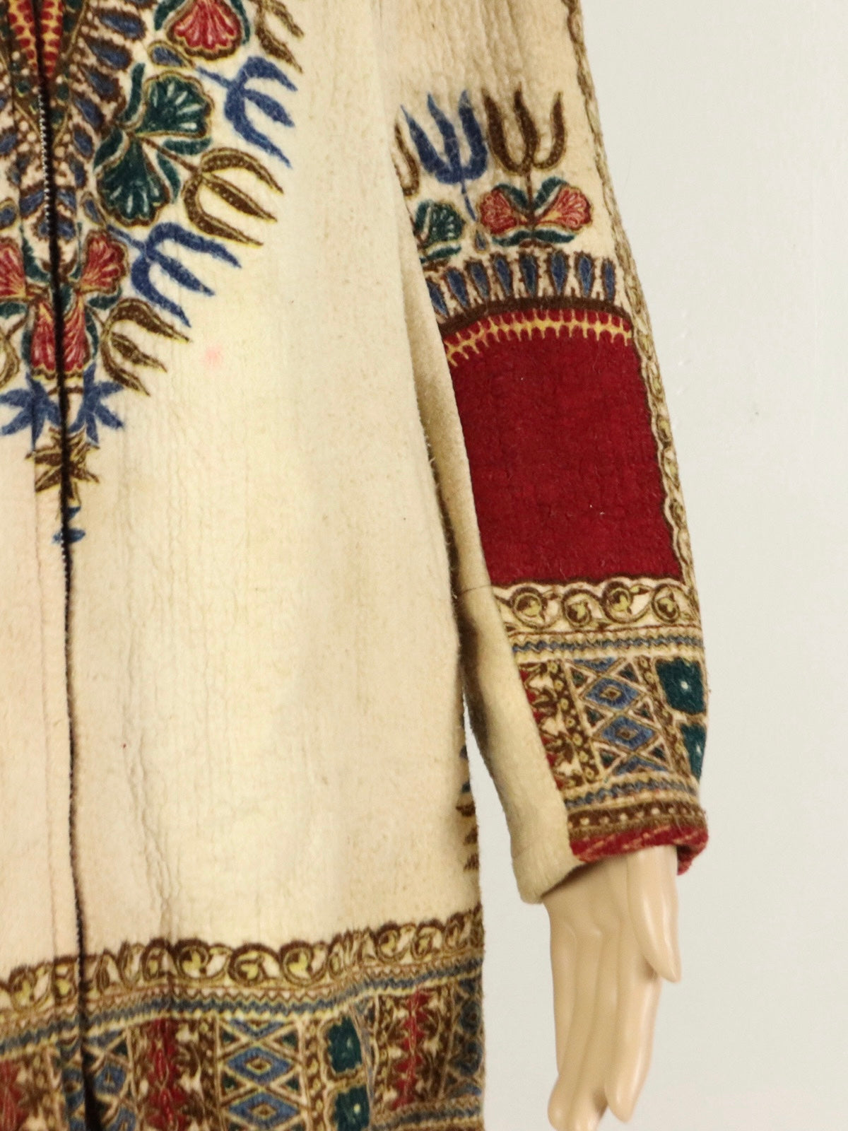 Tan Brushed Cotton hooded Jacket, 1970s Vintage