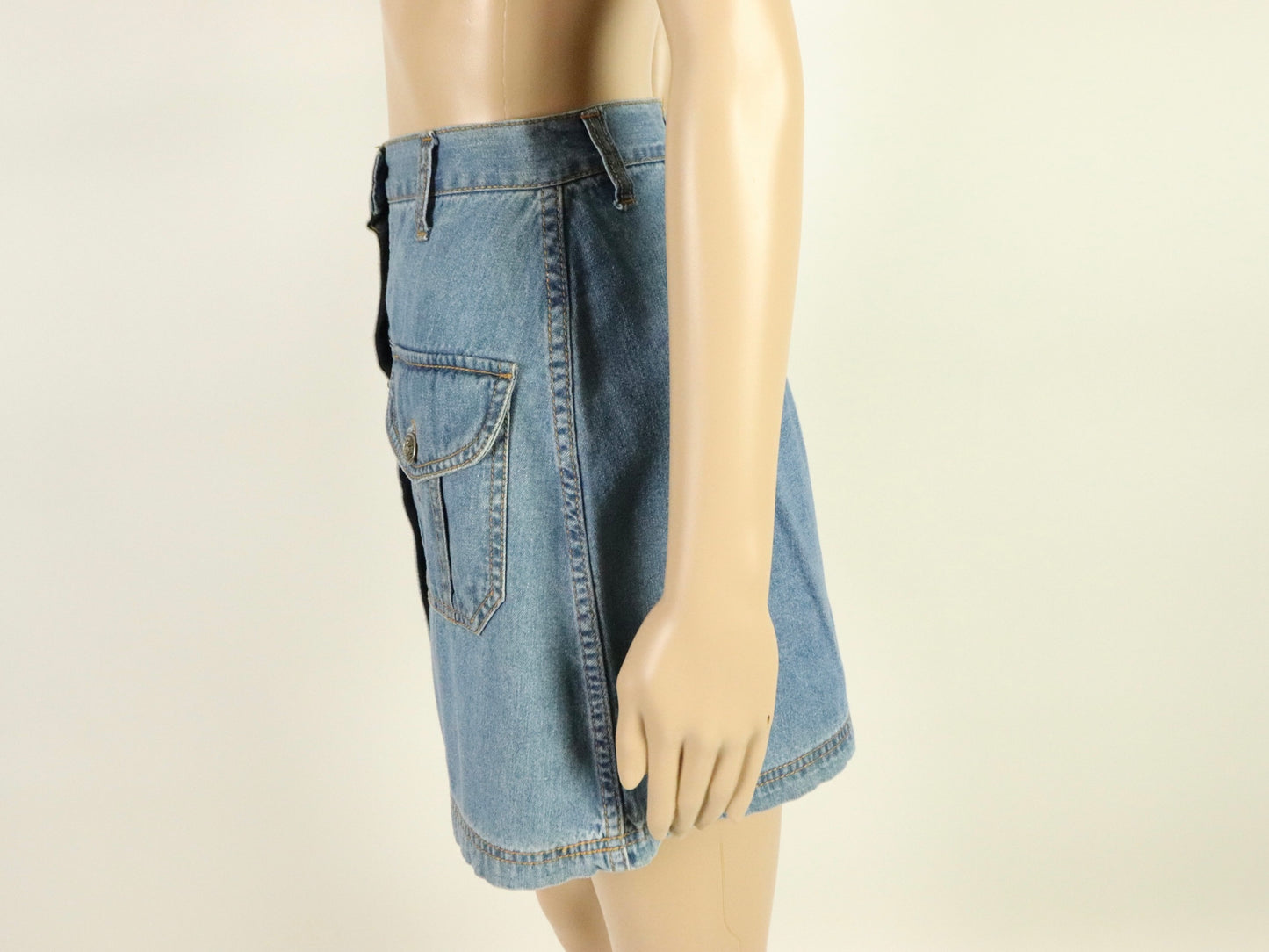 Denim Mini Skirt, 1990s Vintage