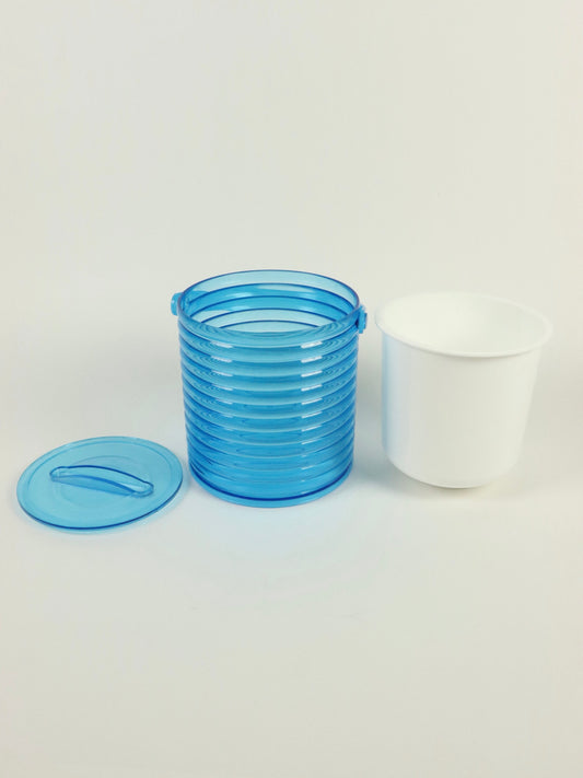 Sally Design Vintage Lucite Blue Mid Century Ice Bucket
