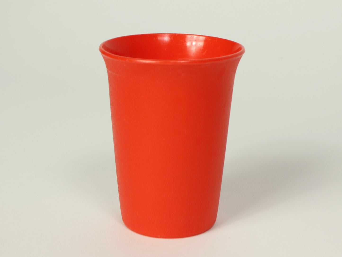 Yellow And Orange Retro Plastic Cup Set, 1970s Vintage