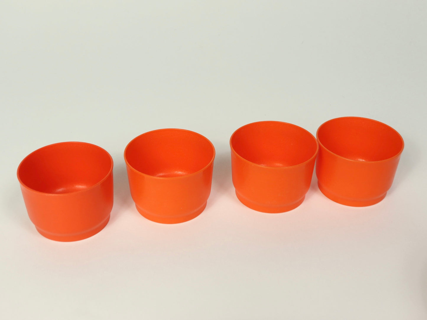 Orange Tupperware Set, 1970s Vintage