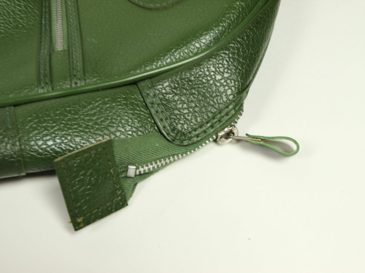 Green Small Luggage Carry On Bag, 1970s Vintage