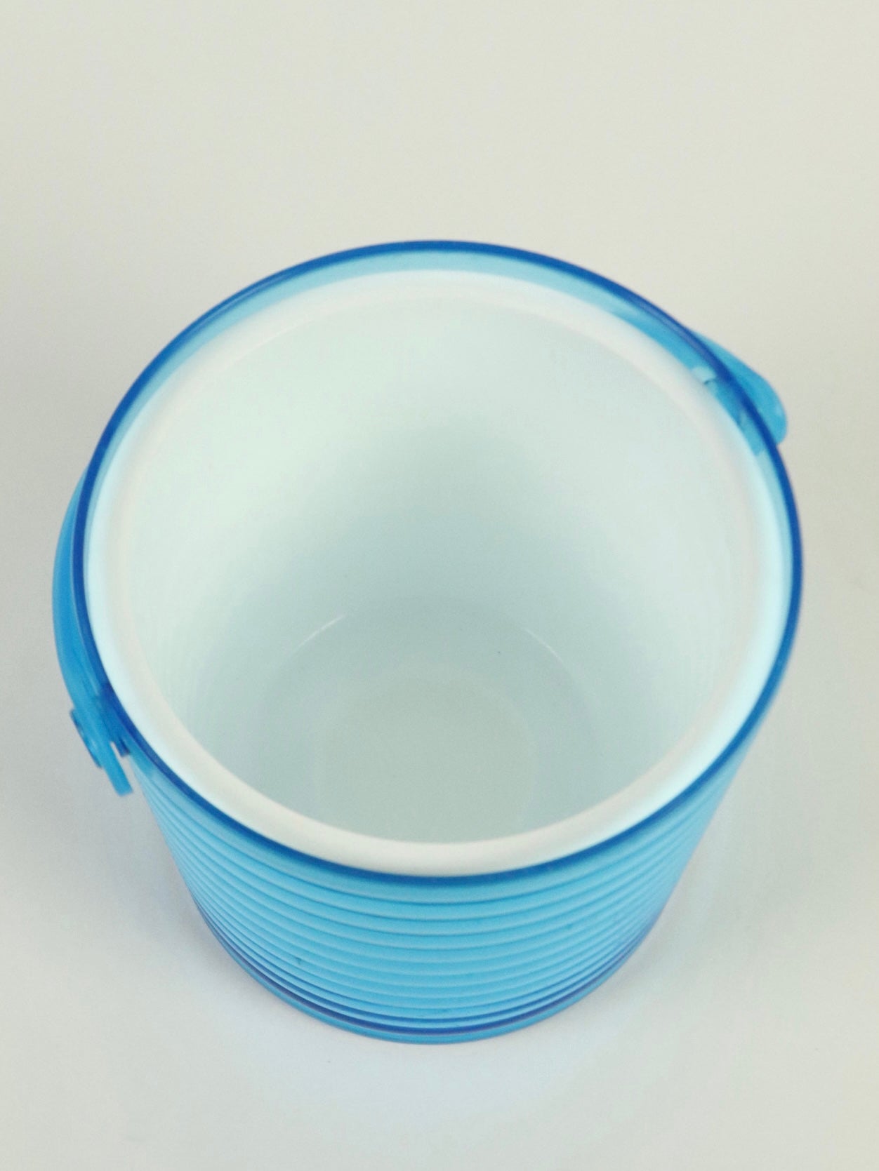 Sally Design Vintage Lucite Blue Mid Century Ice Bucket
