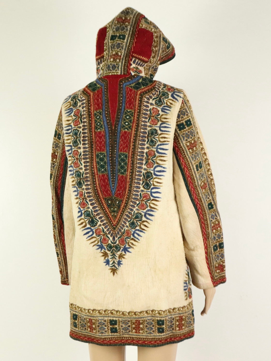 Tan Brushed Cotton hooded Jacket, 1970s Vintage