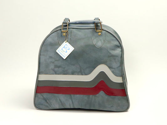 Don Carter One Ball Bowling Bag Gray with Red & Grey, 1970s Vintage